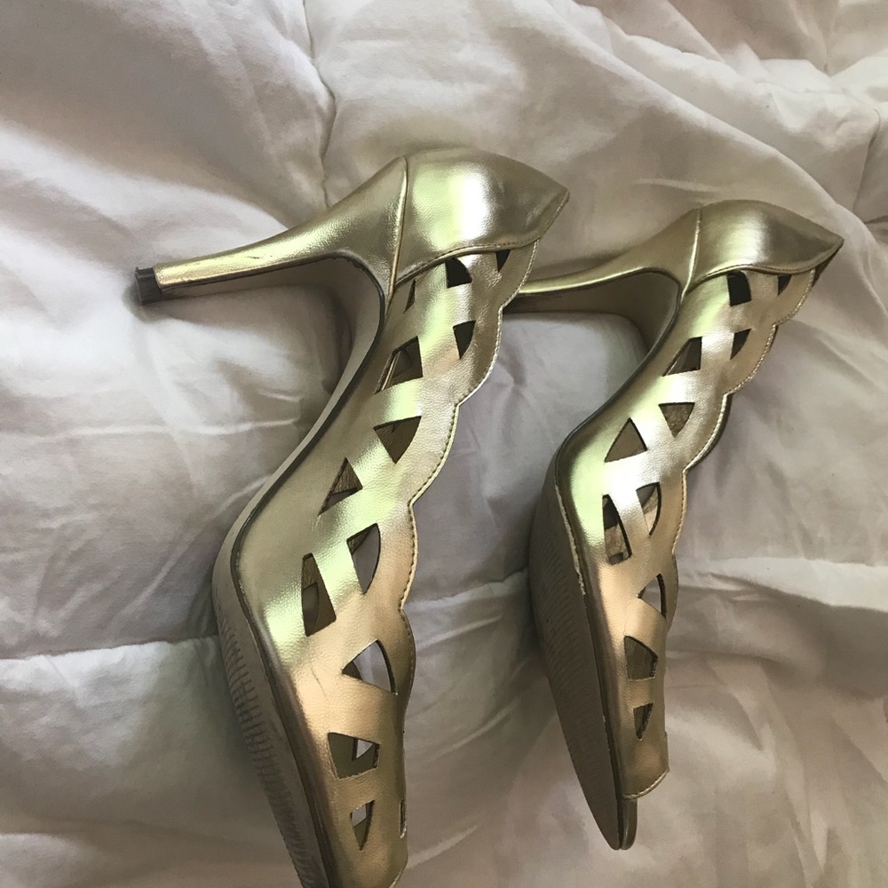 Gold heels